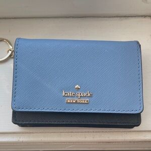 Kate Spade Light Blue and Black Wallet